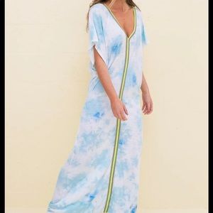 NWT pitusa tye dye kaftan cover up